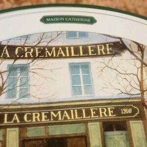 La Cremaillere Oval Platter Serving Dish Williams Sonoma Paris Cafe by A. Renoux